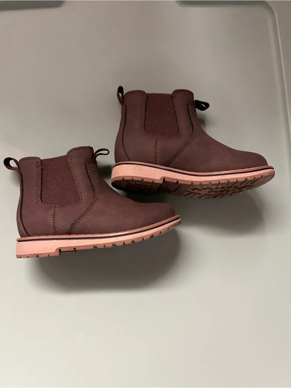 Eddie Bauer Brown Ankle slip on kids Boots size 7
